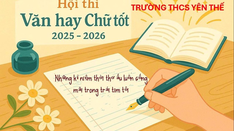 Hội thi Văn hay chữ tốt cấp trường năm học 2025 - 2026