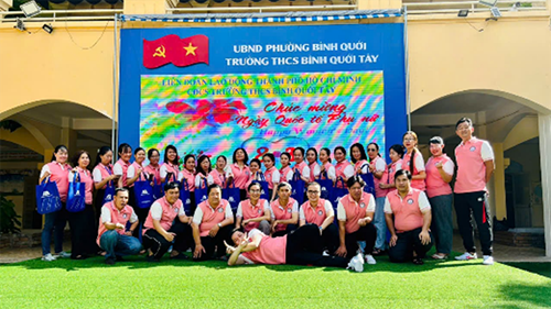 Trường THCS Bình Quới Tây tổ chức họp mặt kỷ niệm 116 năm Ngày Quốc tế Phụ nữ (08/3/1910 – 08/3/2026)