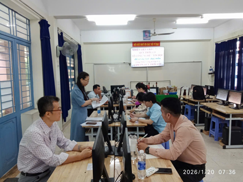 Sinh hoạt chuyên môn tổ công nghệ – tin học tháng 01 lần 2 năm 2026