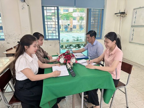 Sinh hoạt chuyên môn lần 2 tháng 01 tổ nghệ thuật