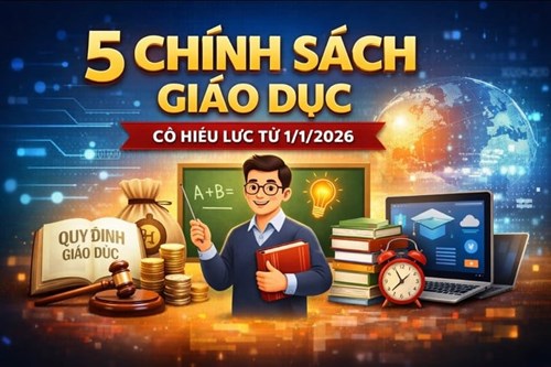 Năm chính sách giáo dục mới sẽ có hiệu lực từ 1/1/2026