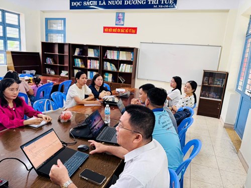 Sinh hoạt chuyên môn tổ toán lần 1 tháng 2