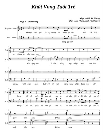 “ đừng hỏi tổ quốc đã làm gì cho ta” - ​giai điệu ý nghĩa với tuổi trẻ việt nam