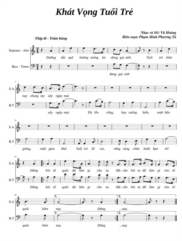 “ đừng hỏi tổ quốc đã làm gì cho ta” - ​giai điệu ý nghĩa với tuổi trẻ việt nam