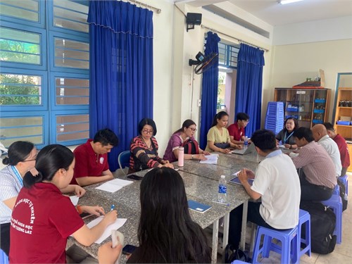 Tổ khoa học tự nhiên- trường thcs bình tân họp chuyên môn định kỳ tháng 3