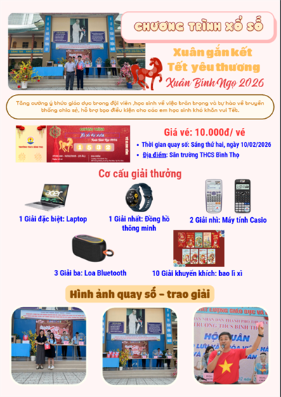 Chương trình xổ số vui xuân, năm 2026