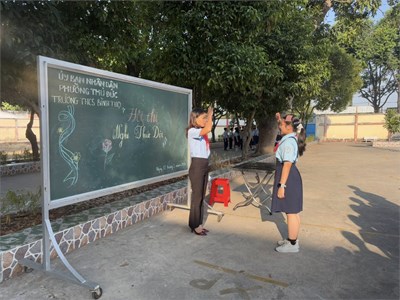 Tổ chức hội thi Nghi thức Đội cấp trường, năm học 2025 - 2026