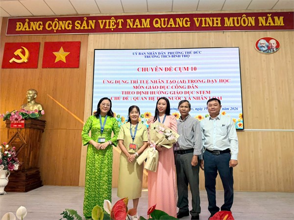 Chuyên đề cụm 10: Ứng dụng Trí tuệ nhân tạo (AI) trong dạy học môn Giáo dục Công dân theo định hướng giáo dục STEM, chủ đề Quan hệ Đất nước và Nhân loại