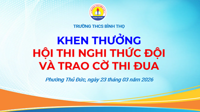 Khen thưởng Hội Thi Nghi Thức Đội và trao cờ thi đua