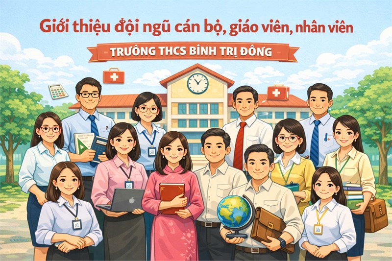 Giới thiệu đội ngũ cán bộ, giáo viên, nhân viên trường THCS Bình Trị Đông năm học 2025 - 2026