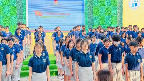 Liên Đội THCS Cát Lái đã tổ chức Lễ trưởng thành Đội viên cho các bạn Đội viên khối 9