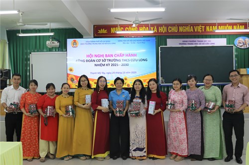 Hội nghị Ban Chấp hành Công đoàn trường THCS Cửu Long nhiệm kỳ 2025 - 2030 - Ngày 25/12/2025