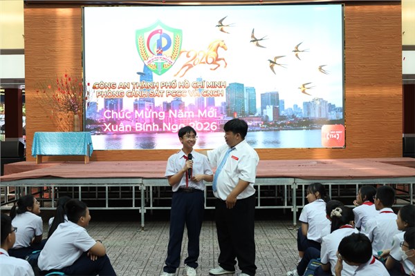 Trường THCS Đặng Trần Côn đã tổ chức sinh hoạt tuyên truyền phòng cháy chữa cháy năm 2026