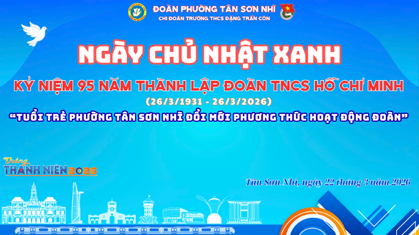 Chi Đoàn trường THCS Đặng Trần Côn tổ chức  Ngày chủ nhật xanh 