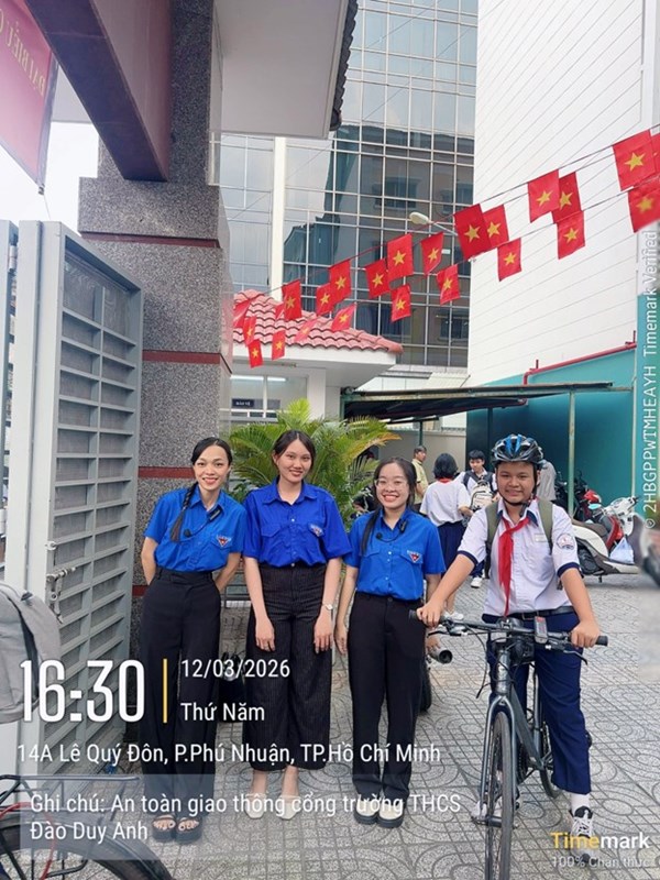 Công trình thanh niên – Vì sự An toàn và Nụ cười học trò trường THCS Đào Duy Anh