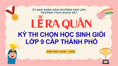 Lễ ra quân Kỳ thi chọn học sinh giỏi lớp 9 cấp thành phố năm học 2025 - 2026