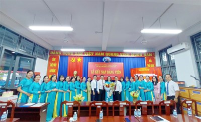 Lễ Kết Nạp Đảng Viên Mới – Chi Bộ Trường THCS Gò Vấp