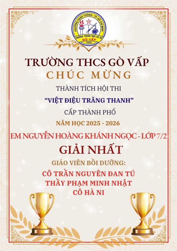 Việt Điệu Trăng Thanh – Một Hành Trình Đẹp, Một Kết Quả Ngọt Ngào