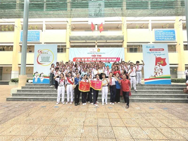 Liên đội THCS Gò Vấp xuất sắc đạt Giải Nhất Hội thi Nghi thức Đội Cụm 7 - Bảng B 🏆