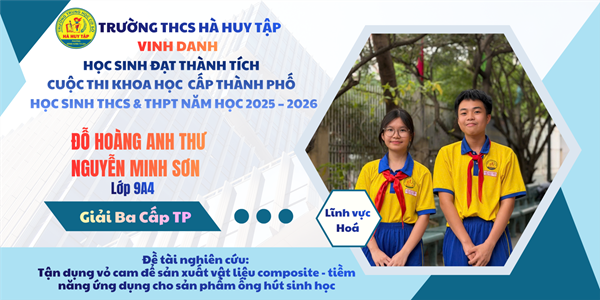 🌟 vinh danh học sinh đạt thành tích cao cuộc thi khoa học kỹ thuật cấp thành phố dành cho học sinh thcs & thpt năm học 2025 - 2026 🌟