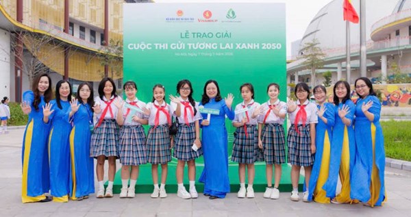 Học sinh Trường THCS Hiệp Phước tỏa sáng tại Lễ trao giải “Thư gửi tương lai xanh 2050”