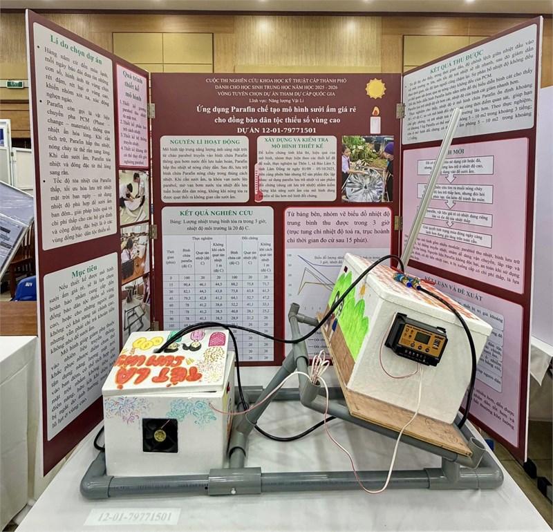 Chúc mừng đề tài nghiên cứu khoa học vào vòng tuyển chọn dự án tham dự cấp quốc gia năm học 2025 - 2026