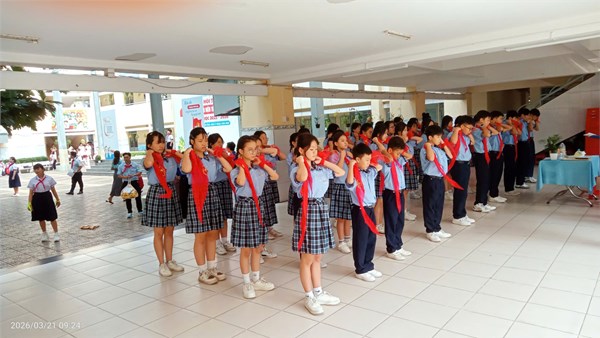 Ngày 21 tháng 03 năm 2026, Liên đội Trường Trung học cơ sở Huỳnh Văn Nghệ tổ chức  Hội thi nghi thức - Cụm 7  năm học 2025 - 2026