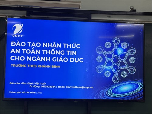 Đào tạo nhận thức an toàn thông tin cho ngành giáo dục