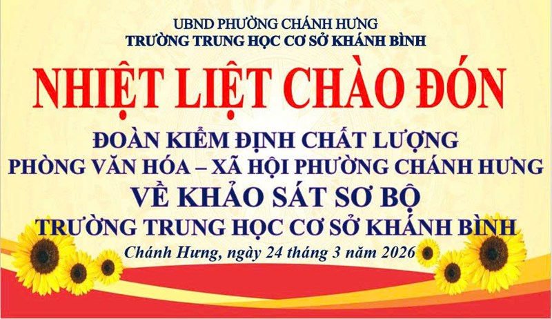 Đón đoàn kiểm định chất lượng sơ bộ của Phòng Văn hóa - Xã hội Phường Chánh Hưng