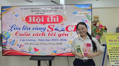 Tổ ngữ văn tổ chức hội thi “lớn lên cùng sách – cấp trường” năm học 2025 – 2026 với chủ đề “khơi nguồn sáng tạo từ những trang sách”