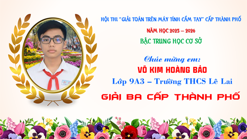 Tuyên dương học sinh Đạt giải cuộc thi học sinh giỏi Giải toán trên máy tính cầm tay Casio cấp Thành phố