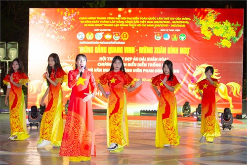Trường THCS Lê Lợi tham dự chương trình nghệ thuật  Mừng Đảng, mừng Xuân Bính Ngọ 2026  và hội thi  Nét đẹp áo dài Xuân Hòa 
