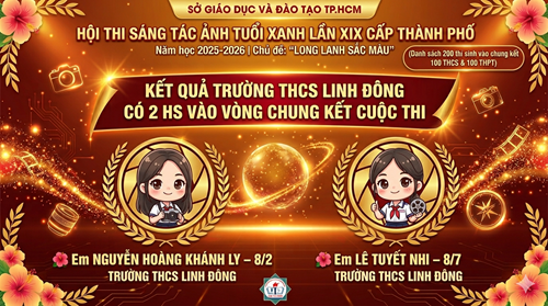 [VTM] Kết quả Hội thi SÁNG TÁC ẢNH lần thứ XIX (năm học 2025 - 2026) với chủ đề  Long lanh sắc màu -Vòng sơ kết