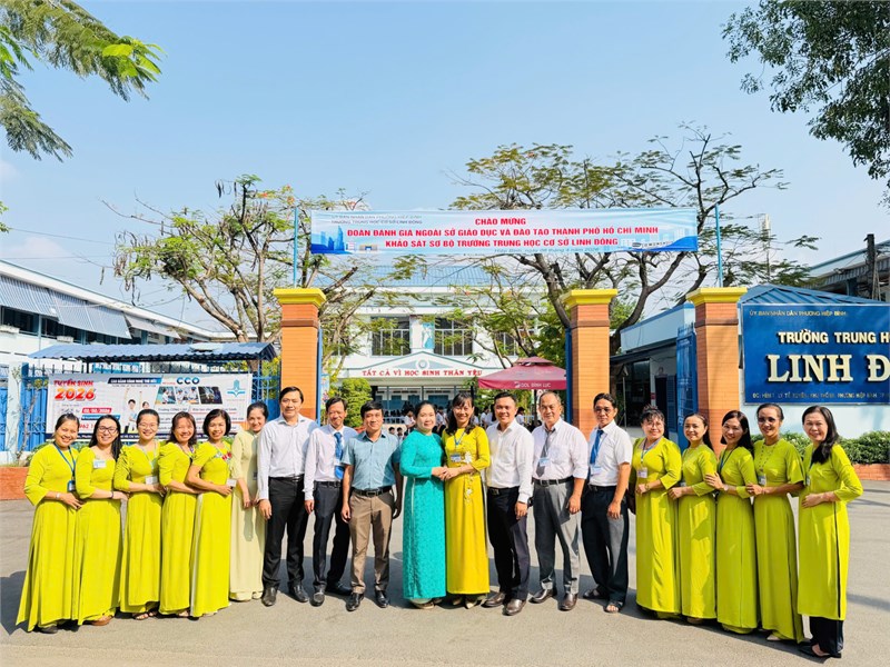 Trường THCS Linh Đông đón đoàn công tác kiểm định chất lượng giáo dục (08/4/2026)