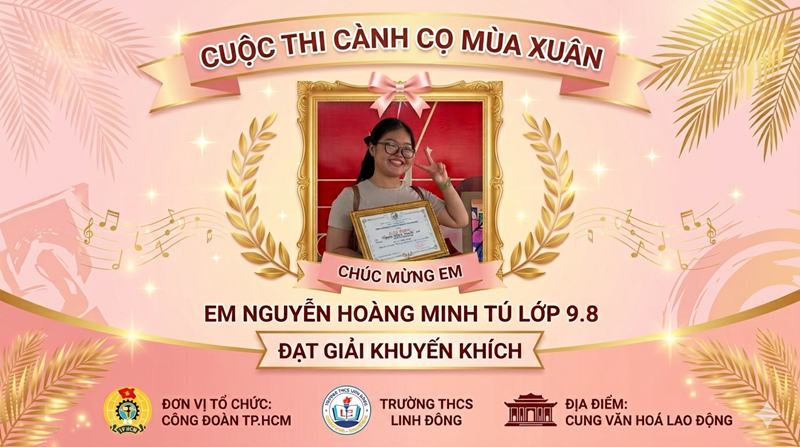 🎨[VTM] Chúc mừng TÀI NĂNG HỘI HỌA THCS LINH ĐÔNG TẠI HỘI THI  CÀNH CỌ MÙA XUÂN ! 🌸🖌️