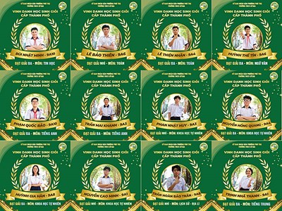 [Bảng vàng vinh danh] – Thành tích rực rỡ tại kỳ thi HSG cấp Thành phố năm học 2025 – 2026 🏆✨