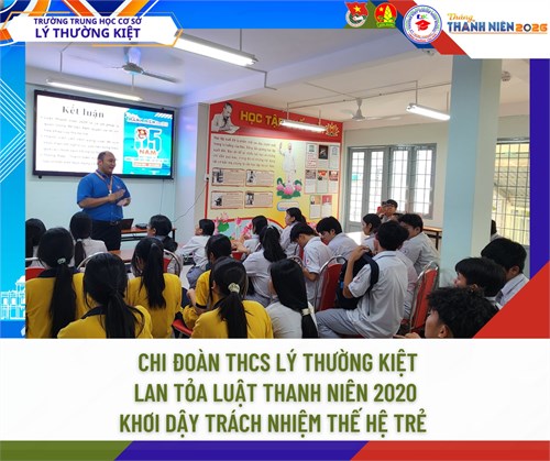 Chi đoàn THCS Lý Thường Kiệt: Lan tỏa Luật Thanh niên 2020 - Khơi dậy trách nhiệm thế hệ trẻ