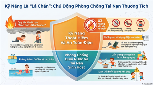 Kỹ Năng Là  Lá Chắn : Chủ Động Phòng Chống Cháy Nổ Và Tai Nạn Thương Tích