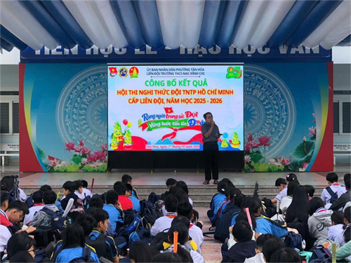 📣 Công bố kết quả Hội thi Nghi thức Đội TNTP Hồ Chí Minh cấp Liên đội – Năm học 2025–2026🎺