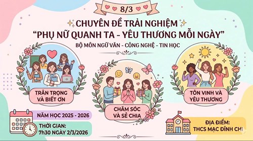 🌼Chuyên đề hoạt động trải nghiệm “Phụ nữ quanh ta – Yêu thương mỗi ngày” 🌸