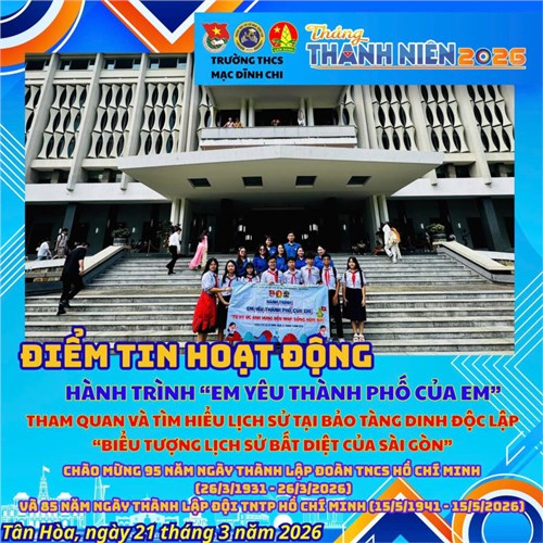 🏙️ “Em yêu thành phố của em  - Hành trình về nguồn đầy tự hào 