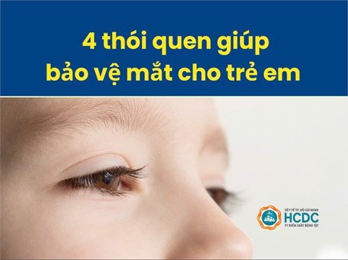 4 thói quen giúp bảo vệ mắt cho trẻ em