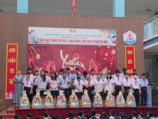 Trường THCS Ngô Quyền triển khai phong trào “Nụ cười hồng – Cùng bạn vui Tết Bính Ngọ 2026”