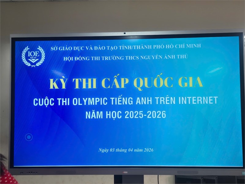Sôi nổi cuộc thi ioe cấp quốc gia trường thcs nguyễn ảnh thủ năm học 2025 – 2026