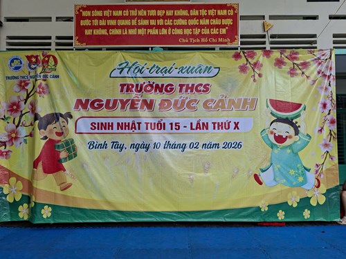 Hội trại xuân năm học 2025 - 2026 được tổ chức ngày 10/2/2026.