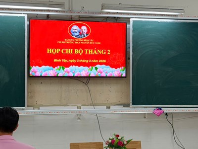 Họp chi bộ kiểm điểm công tác tháng 2 và triển khai phương hướng nhiệm vụ tháng 3