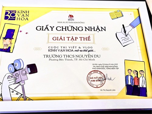 Lễ trao giải cuộc thi viết và Vlog Kính Vạn Hoa mở  ra thế giới…