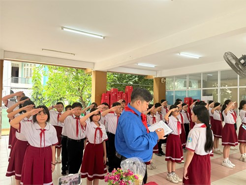 Hội thi nghi thức đội và chỉ huy đội giỏi cấp trường - năm học: 2025 - 2026