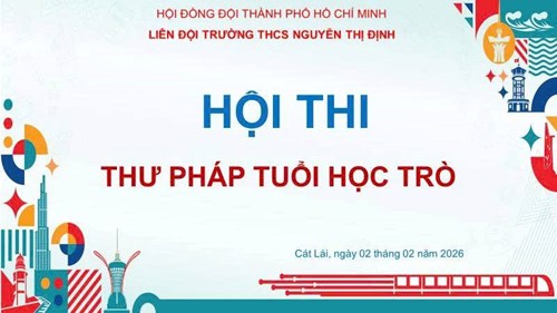 Hội thi thư pháp tuổi học trò