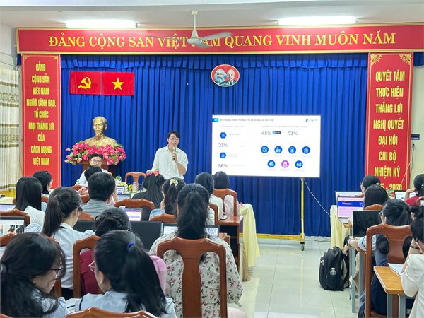 Trường THCS Nguyễn Thị Hương tổ chức buổi tập huấn về Đào tạo nhân lực an toàn thông tin cho ngành giáo dục năm 2026.